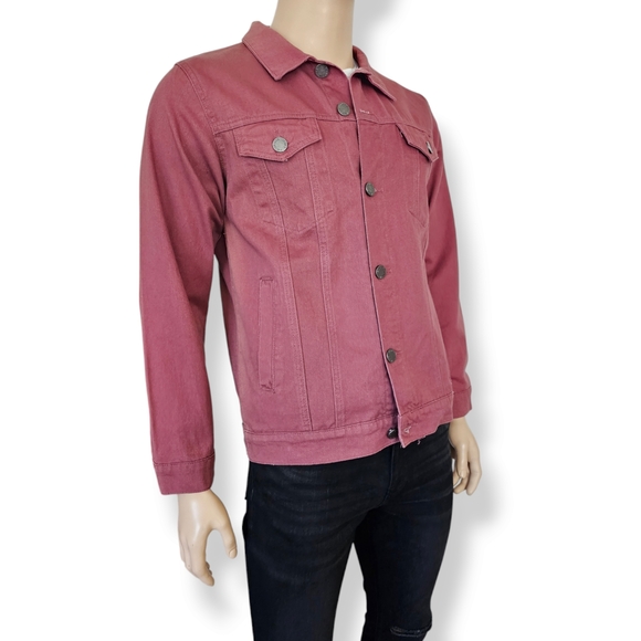 Victorious Red "World Tour" Distressed Denim Jacket Size Medium - Picture 3 of 9